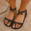 Sandalen 2021 Dames Dames Open Teen Thong Flip-flop Clip Flat Buckle Casual Strandschoenen Sandalias de Las Mujeres