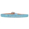 Western Cowgirl Cowboy Diamond Rhinestones Belt Luxury Strap Patted Wide Spänne Women Men Belts For Jeans8969397