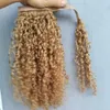 16 inch Wrap Around Ponytail Extension Menselijk Haar 100% Real Remy One Piece Clip in haarstukken voor vrouwen Natuurlijke onzichtbare hoogtepunten (613 Ash BlondeBleach Blonde)