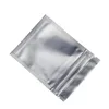 Storage Bags 100Pcs Matte Mylar Foil Clear Plastic Self Seal Bag Tear Notch Resealable Pouches For Candy Snack Tea Bean