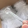 Tubulação de fumo de fumo Pyrex tubos de vidro claro 4 polegadas tubulações de mão queimador de óleo Ervas secas 2mm de espessura de óleo de vidro tubo óleo de tubo de óleo queimadura de tabaco 22mm 10mm tigela 22mm 25mm