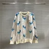 21ss Män tröja kvinnor Långärmade Printing Tröjor Casual Crew Neck Knit shirt Spring Autumn High Quality Jumper Pullover