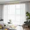 Grey/Coffee Solid Voile Door Window Curtain Drape Panel Sheer Tulle for Home Decor Living Room Bedroom Kitchen 210712