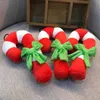 Dog Toys Рождественская костыль Форма плюшевый скрипник жуют звуковые игрушки для щенка кошка тренировки продукты собака писклый игрушки DAW216