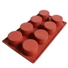 Newsilicone Pudding Mold Cake Pastry Baking Round Jelly Gummy Soap Mini Muffin Mousse Cake Dekoration Verktyg Bröd Biscuit Mote Ewa5965