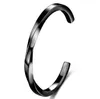 4mmc Word Opening Twisted Titanium Steel Bracelet Female