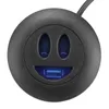 Parte hardware per mobili Black House Face sorridente Caricatore per smartphone da inserire nel divano Presa di ricarica per singola porta USB Protezione dall'acqua della bocca