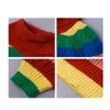 Rainbow Turtleneck Sweaters Dames Winter Jumpers Gebreide kleding Mode Gestreepte Oversized Pullover Vrouw 210428
