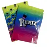 3.5g Branco Runtz Embalagem Mylar Mylar Vazio Rosa Red Runts Og Embalagem Plástica Saco de Embalagem Sementes Genética Genética Runtg Chemente Prova Resealable Zipper Baggies para a flor de erva seca