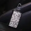 Украшения интерьера универсальный Bling Car Key Case Case Lighter Sacke Cover Cover Porta Chaves кошелек Chave Funda Lave аксессуары для женщины