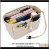 Women Make Up Organizer Insert Bag High Capacity For Handbag Felt Cosmetic Bags Fit Various Brand Sml Storage 0Hxul 3Qyw1