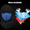 Bequeme, warme Aktivkohle-Radsport-Gesichtsmaske, Motorrad-Schild, Sport, Fahrrad, Vollkappen-Masken