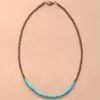 Pendant Necklaces Simple Seed Beads Vintage Chokers Necklace Women Beaded Collar Bohemia Stones Strand Bracelets Jewelry Bijoux