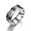 8mm Celtic Titanium Steel Rings for Men Women Dragon Design Tungsten Carbide Wedding Band Comfort Fit Size 6-13