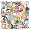 50 Pcs Mignon Animal Autocollants Non-Aléatoire Pour Voiture Vélo Bagages Autocollant Ordinateur Portable Skateboard Moteur Bouteille D'eau Snowboard Stickers Muraux Enfants Cadeaux