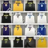 2021 Basketball Jerseys 8 24 Men Carmelo Anthony 7 Russell Westbrook 0 Blue White Yellow Purple Black Color 6 James Wholesale