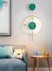 Nordic Living Room Home Fashion Light Luxury Creative Personality Clock Simple Modern Decorative Wall Watch 210414