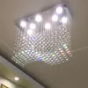 Lâmpada de lustre de cristal de lustres de cristal de lustre de brilho K9 para a sala de jantar, lampes de lâmpada de lustre para sala de jantar, lâmpadas penduradas de deco home