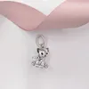 925 Silver Bröllopsmycken gör Pandora Sweet Cat DIY Charm Animal Twists som förvandlas till armband Mors daggåvor för fru Kvinnor Par Kedja Pärla 798011S16