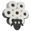 トイレットペーパーティッシュストレージラック羊風飾りバスルームアクセサリータオルホルダースタンド210709