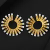 GODKI BIG Fireworks Stud Earrings Women Wedding CZ Brincos boucle d'oreille 2021 Bohemia Jewelry