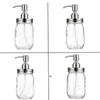 Stainless Steel Mason Jars Lid Leak Proof Soap Dispenser No Transparent Bottle Press Pump Head Wholesale RRF12767