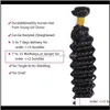 Sefts 30 32 34 36 38 40inch Wave Deep Brazilian Human Extensions 1PCS Remy Hair Weave Bundles IPP6N V203I717891