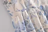 Hsa Frauen Fashion Floral Print Ärmellose V-ausschnitt Kleider Beiläufige Kurze Kleid Sommer Kleid Kleider für Frauen vestido de mujer 210716