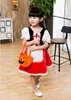 Carnaval Costumes for Kids Cute Head Band Children Cosplay Lovely Halloween Little Red Riding Hood Costume Dress for Girls Q0716