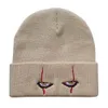 Rúntz biscoitos biscoitos letra malha de gorro acrílico Men Botas de banho feminino moda malha chapéu de inverno chapéu de hip hop para meninas meninos