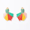 Dangle & Chandelier Lovely Goldfish Drop Earrings for Women Girls Coloful Dripping Oil Alloy Metal Party Jewelry Accessories pendientes