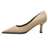 Dress Shoes Woman Pu Leather Pumps Kitten Heels Women Office Fashion Comfort Black Heeled