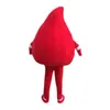 2022 Halloween Cute Blood drop Mascot Costume Cartoon Anime tema personaggio Natale Carnival Party Fancy Costumes Adult Size Birthday Outdoor Outfit