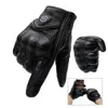 Unisex Motorrad Vollleder TouchScreen Handschuhe mit Löchern Motorrad Motocross Pit Riding Racing ATV Bike BMX Fahrrad Protectiv H1022