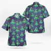 Mäns Casual T Shirts 2021 3D-utskrift Question Mark Hawaii Män Sommar Kortärmad Strandskjorta Oversize Camisa Masculina 5XL