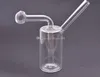 Mini bruciatore a nafta in vetro economico per piattaforme petrolifere Bong ad acqua piccolo bruciatore a nafta pipa ad acqua dab rig bong Ash Catcher Narghilè Pipa da fumo