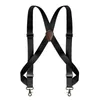 Heavy Duty Trucker Suspenders voor mannen werken 25 cm breed xback met 2 zijclips Hooks verstelbare elastische grote grote broekbeugels 228087600