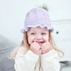 Сплошной вязаный крючком вязаный бант младенца зимняя шапка тюрбан младенческая малыша новорожденного детской кепкой шапочки головы для детских девушек 0-4 лет