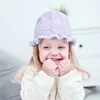 Solidna szydełkowa dzianina dzianina Baby Winter Hat Turban Niemowląt Toddler Noworodek Kapyciel Beanie Czapki Dla Dziewczynek 0-4yyrs