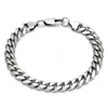 Link Chain 9mm Wide Six Sided Grinding Bracelet Stainless Steel Vintage Gold Punk Thick Bracelets On Hand 2022 Jewelry Kent22