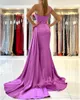 Sexy One Shoulder Mermaid Evening Dresses Pleats Peplum Long Party Occasion Prom Gowns Bridemsaid Dress Wears BC9850