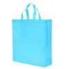 New colorful folding Bag Non-woven fabric Foldable Shopping Bags Reusable Eco-Friendly folding Bag new Ladies Storage Bags DAF21