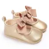 WONBO 0-18M Enfant Bébé Fille Soft PU Princesse Chaussures Bow Bandage Infant Prewalker Nouveau-Né Bébé Chaussures 2253 V2