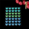 Gift Wrap Heart Shape Emamel Dot Self Adhesive Embelling for Cardmaking and Craft DIY C90D