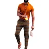 Nigeryjski wzór swobodny garnitur dla mężczyzn kolorowy afrykański nadruk na zamówienie Męskie spodnie Męskie spusty impreza zużycie ubrań etnicznych2425