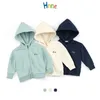 Hnne automne sweats à capuche enfant zippé broderie sweats garçon fille vestes enfants survêtements HJ151180 211023