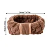 Acessórios de cabelo Soft Coral Fleece Headband Spa Lavagem Facial Maquiagem Facial Faixa Elástica Para Esportes Feminino Absorvente de Água