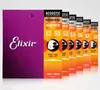 Elixir سلاسل الغيتار الصوتية سلك الموسيقى الفوسفور البرونزية الظل 11002،11027،11052،16002،16027،16052،12002،12052 مجموعات