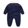 Baby winterkleding 0-24M pasgeboren meisje jongen rompertjes gebreide katoenen jumpsuit met lange mouwen outfit kleding voor kinderen