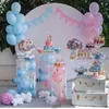 Matrimonio Festa di compleanno Bambini Baby Shower Decorazione da tavolo Trasparente Supporto per cilindro alto Zoccolo in acrilico Fiori Palloncini Artigianato Supporto per colonna per esposizione di torte